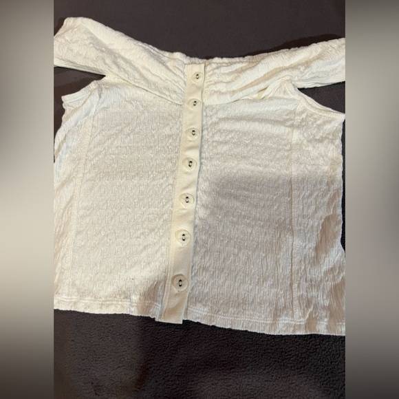 Free People Off Shoulder Crop Top NWT - Picture 2 of 6